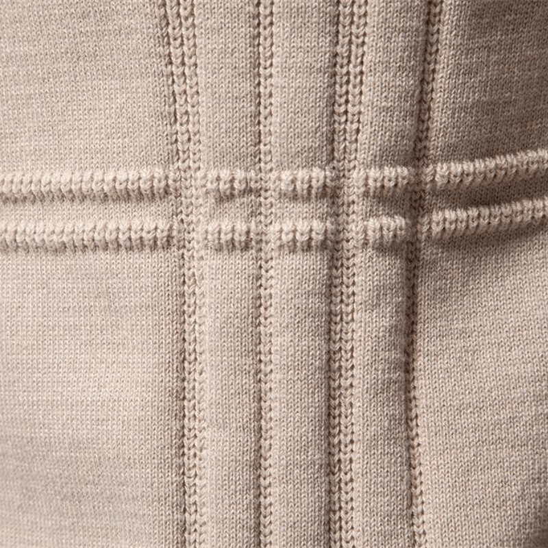 Burkhard Stilfuld herrepullover med ternedesign